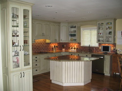 after painted white cabinetry